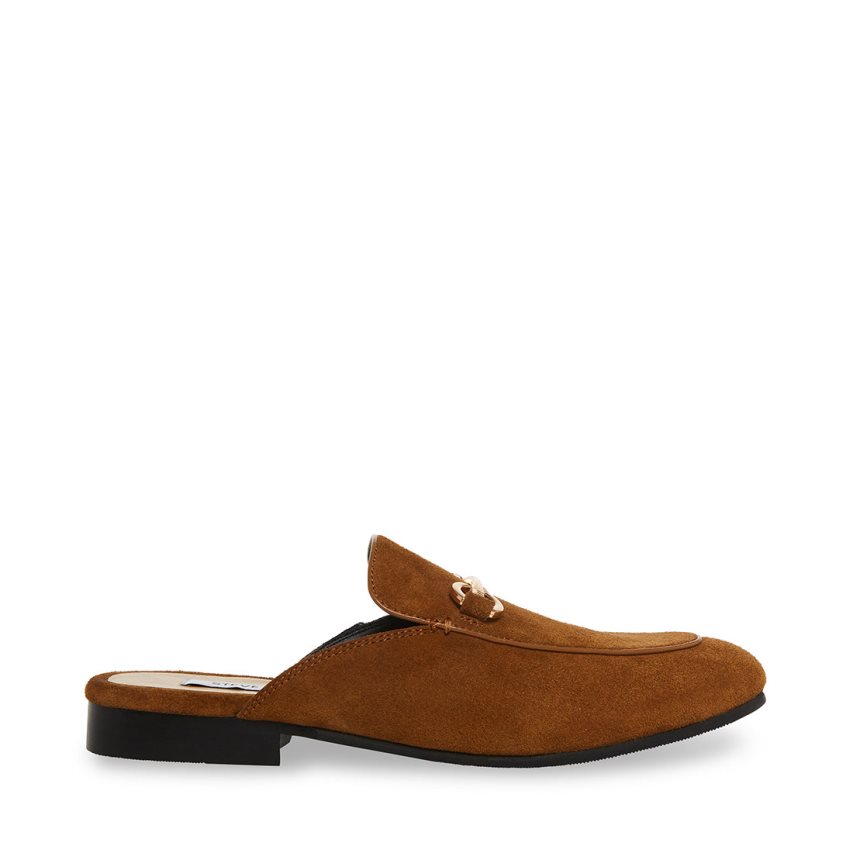 Mulas Steve Madden Mateo Gamuza Hombre Marrones | ES HV9E60